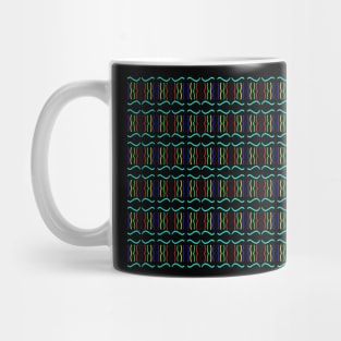 Intriguing Colorful Curves Pattern Mug